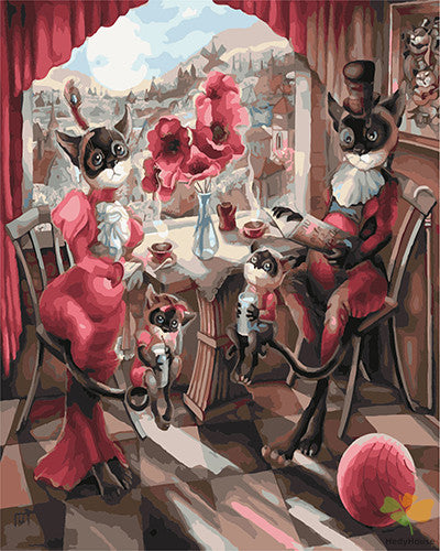 Cartoon Paint By Numbers Kits UK GX27722