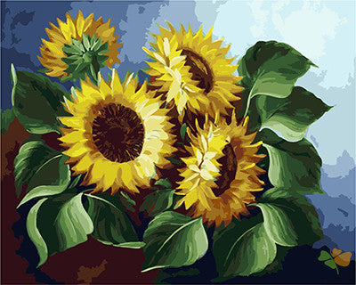 Flower Paint By Numbers Kits UK GX27726