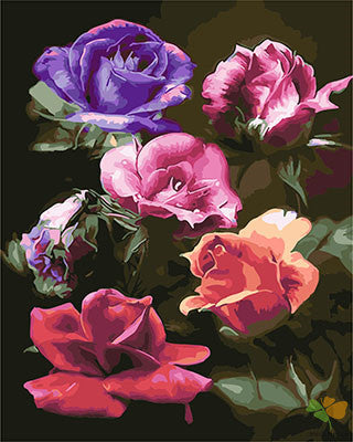 Flower Paint By Numbers Kits UK GX27764