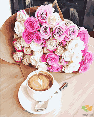 Flower Paint By Numbers Kits UK GX27788