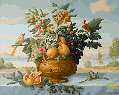 Flower Paint By Numbers Kits UK GX27812