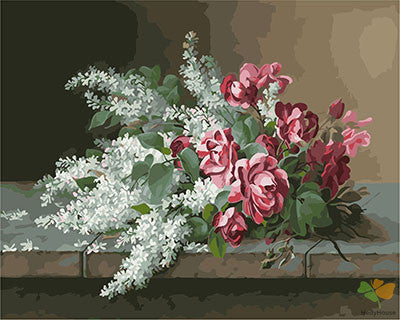 Flower Paint By Numbers Kits UK GX27836