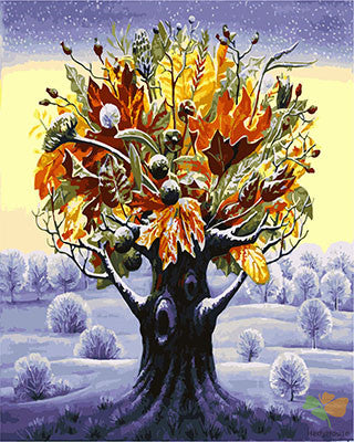 Flower Paint By Numbers Kits UK GX27838