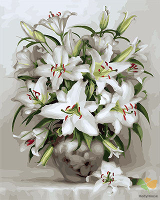 Flower Paint By Numbers Kits UK GX27855