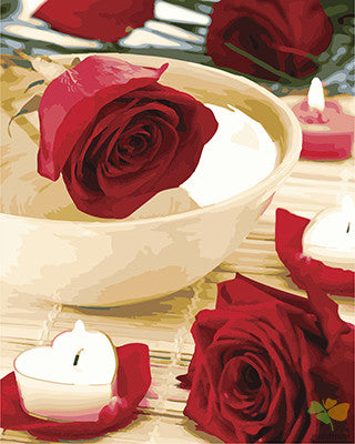 Flower Paint By Numbers Kits UK GX27873