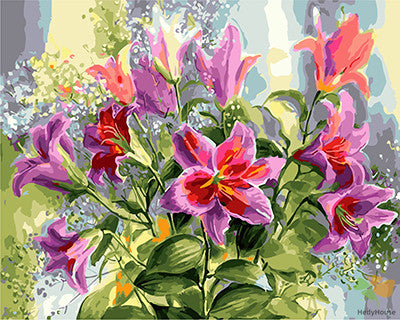 Flower Paint By Numbers Kits UK GX27898