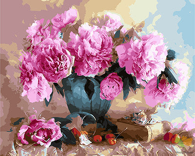 Flower Paint By Numbers Kits UK GX27915