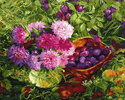 Flower Paint By Numbers Kits UK GX27944