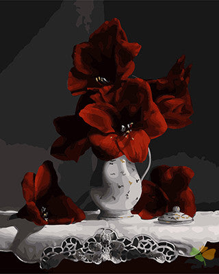 Flower Paint By Numbers Kits UK GX27995