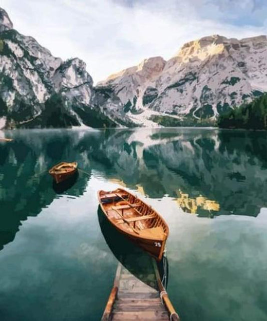 Landscape Paint By Numbers Kits UK For Adult GX2804