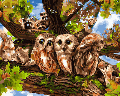 Animal Paint By Numbers Kits UK GX28094