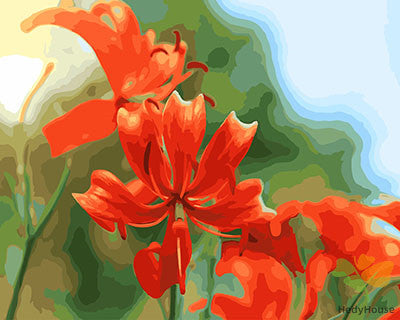 Flower Paint By Numbers Kits UK GX28176