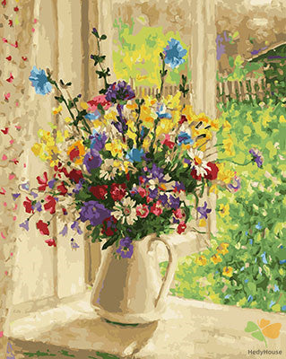 Flower Paint By Numbers Kits UK GX28218