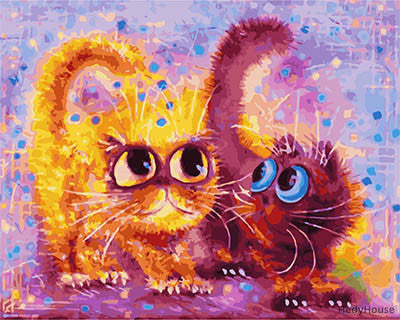 Cat & Dog Paint By Numbers Kits UK GX28288