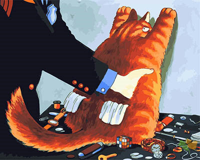 Cartoon Paint By Numbers Kits UK GX28306