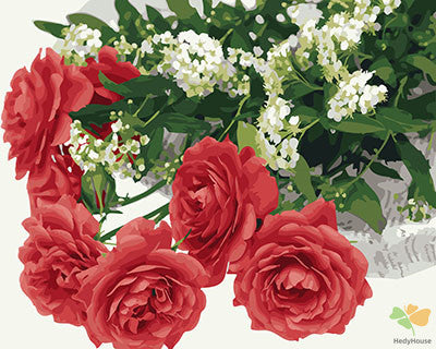 Flower Paint By Numbers Kits UK GX28357