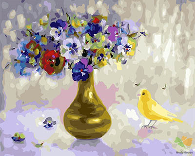 Flower Paint By Numbers Kits UK GX28393