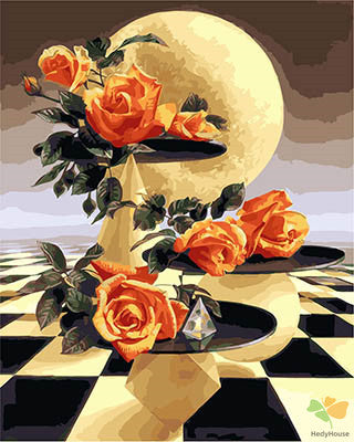 Flower Paint By Numbers Kits UK GX28402