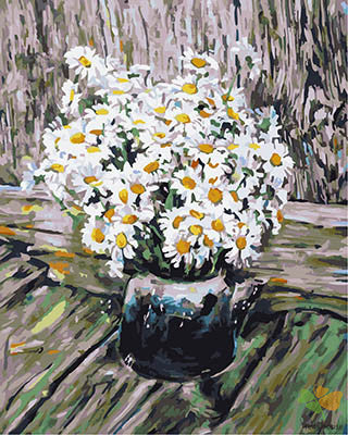 Flower Paint By Numbers Kits UK GX28423