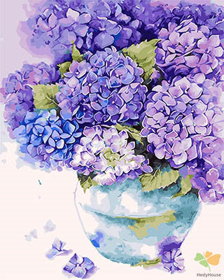 Flower Paint By Numbers Kits UK GX28433