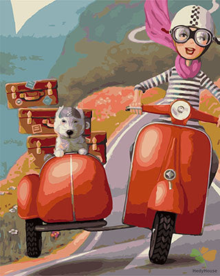 Cartoon Paint By Numbers Kits UK GX28468