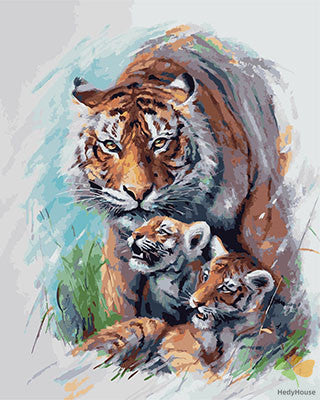 Animal Paint By Numbers Kits UK GX28520