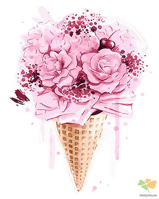 Flower Paint By Numbers Kits UK GX28554