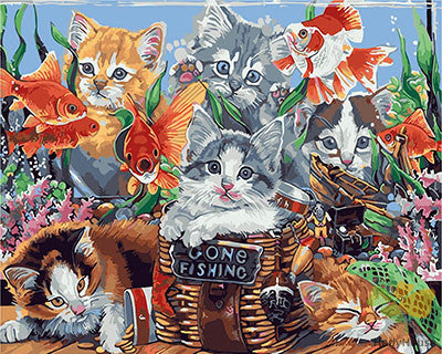 Cat & Dog Paint By Numbers Kits UK GX28612