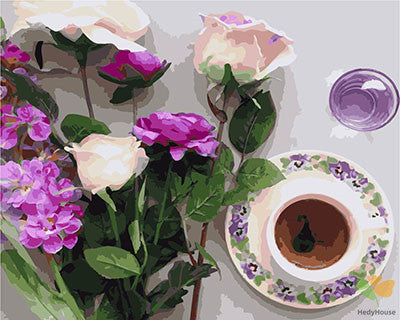 Flower Paint By Numbers Kits UK GX28649