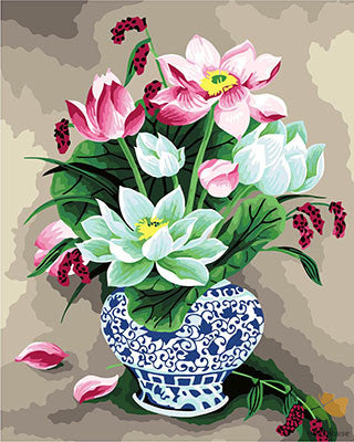 Flower Paint By Numbers Kits UK GX28731