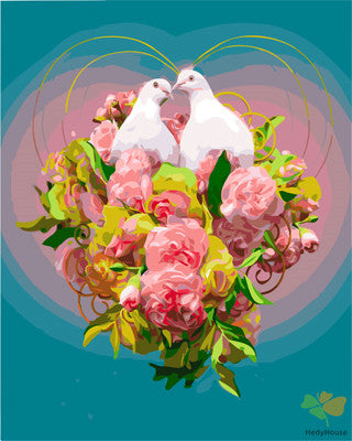 Flower Paint By Numbers Kits UK GX28743