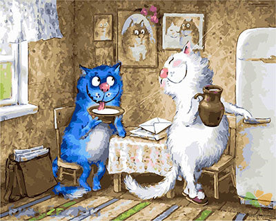 Cartoon Paint By Numbers Kits UK GX28756