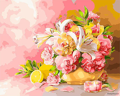 Flower Paint By Numbers Kits UK GX28783