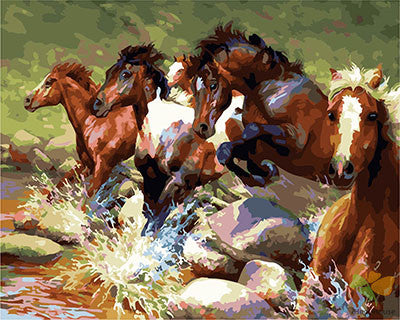 Animal Paint By Numbers Kits UK GX28792