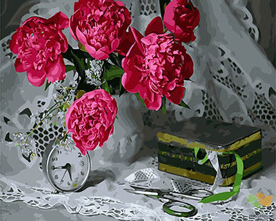 Flower Paint By Numbers Kits UK GX28810