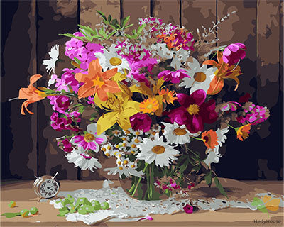 Flower Paint By Numbers Kits UK GX28825