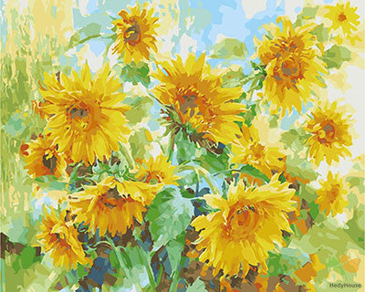 Flower Paint By Numbers Kits UK GX28872