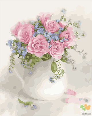 Flower Paint By Numbers Kits UK GX28881