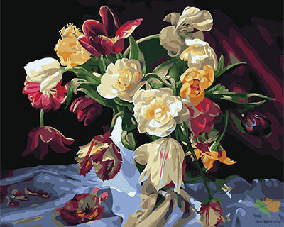 Flower Paint By Numbers Kits UK GX28885