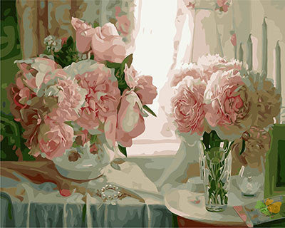 Flower Paint By Numbers Kits UK GX28907