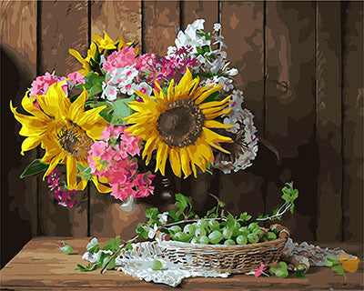 Flower Paint By Numbers Kits UK GX28911