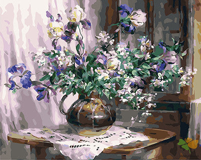 Flower Paint By Numbers Kits UK GX28916