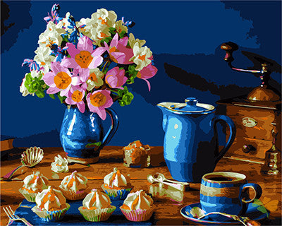 Flower Paint By Numbers Kits UK GX28933