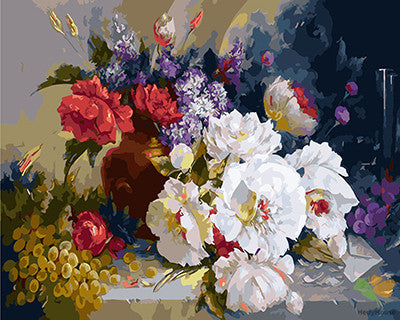 Flower Paint By Numbers Kits UK GX28938