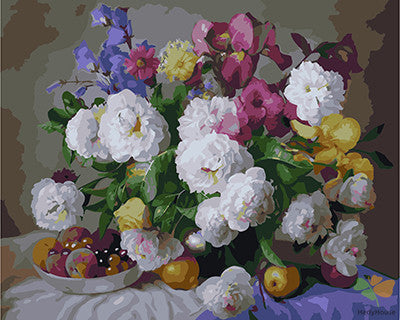 Flower Paint By Numbers Kits UK GX28940