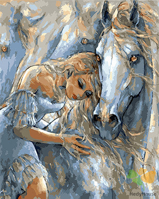 Portrait Paint By Numbers Kits UK GX28945