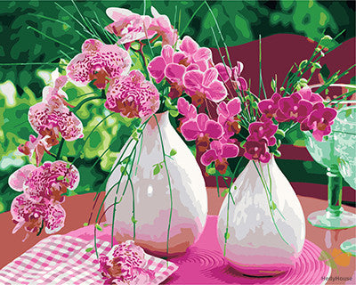 Flower Paint By Numbers Kits UK GX28967