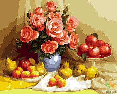 Flower Paint By Numbers Kits UK GX28990