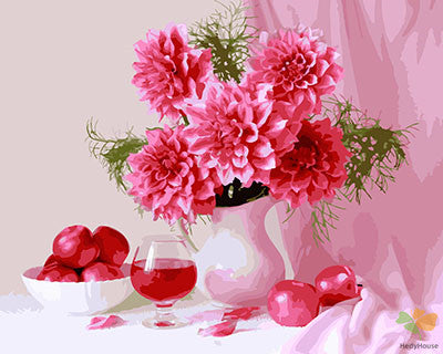 Flower Paint By Numbers Kits UK GX28992