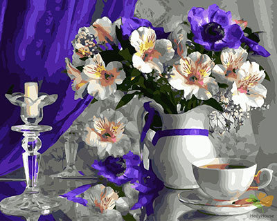 Flower Paint By Numbers Kits UK GX29001